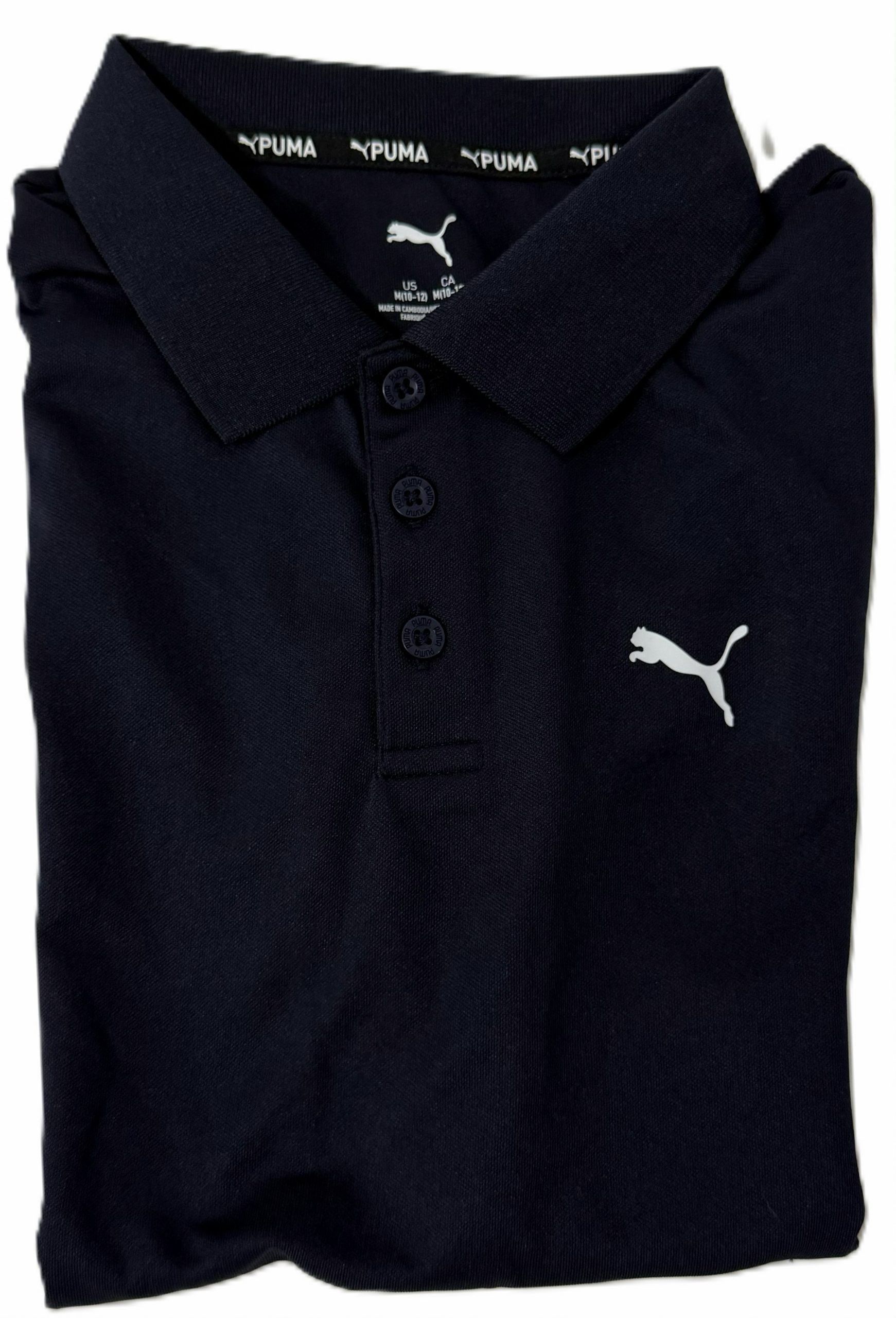 Camiseta Tipo Polo Puma Drycell Para Niños Talla M 10-12 - Imagen 2