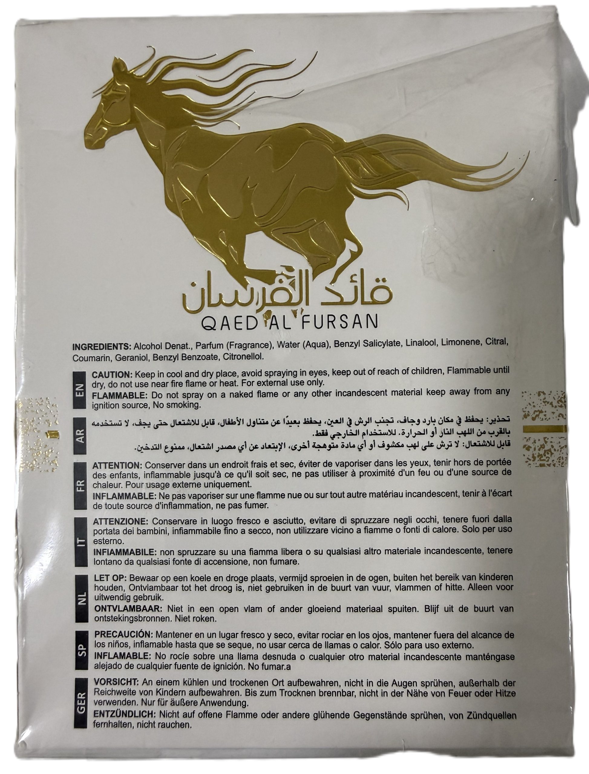 Perfume Lattafa Qaed Al Fursan Unlimited Eau De Parfum 90ml - Imagen 3